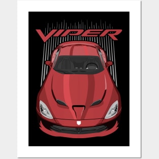 Viper SRT-metallic red Posters and Art